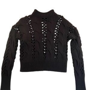 Express Open Knit Cable Sweater Women’s Size Medium